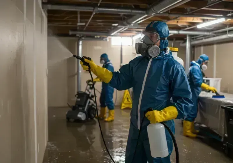 Basement Sanitization and Antimicrobial Treatment process in Dillon, MT